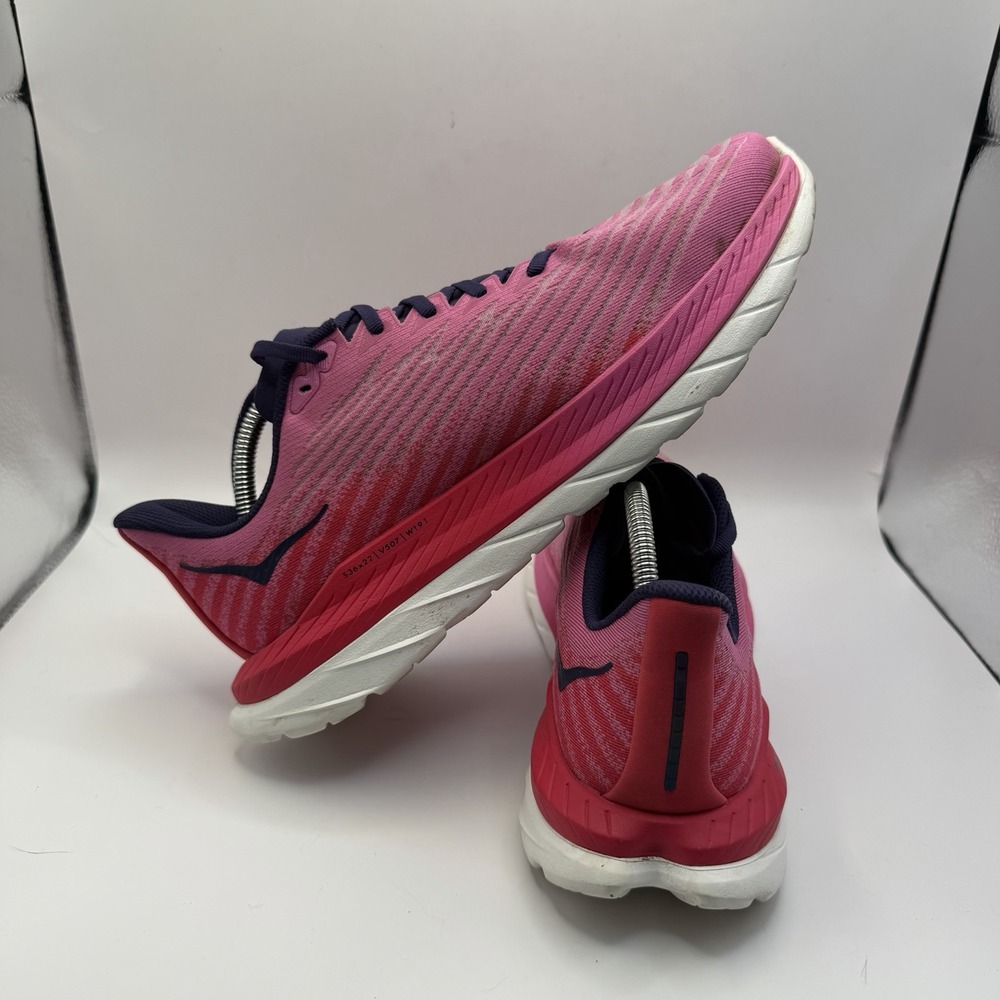 Hoka One One Womens Mach 5 1127894 Pink Running Shoes Sneakers 11 B Raspberry - Picture 6 of 10